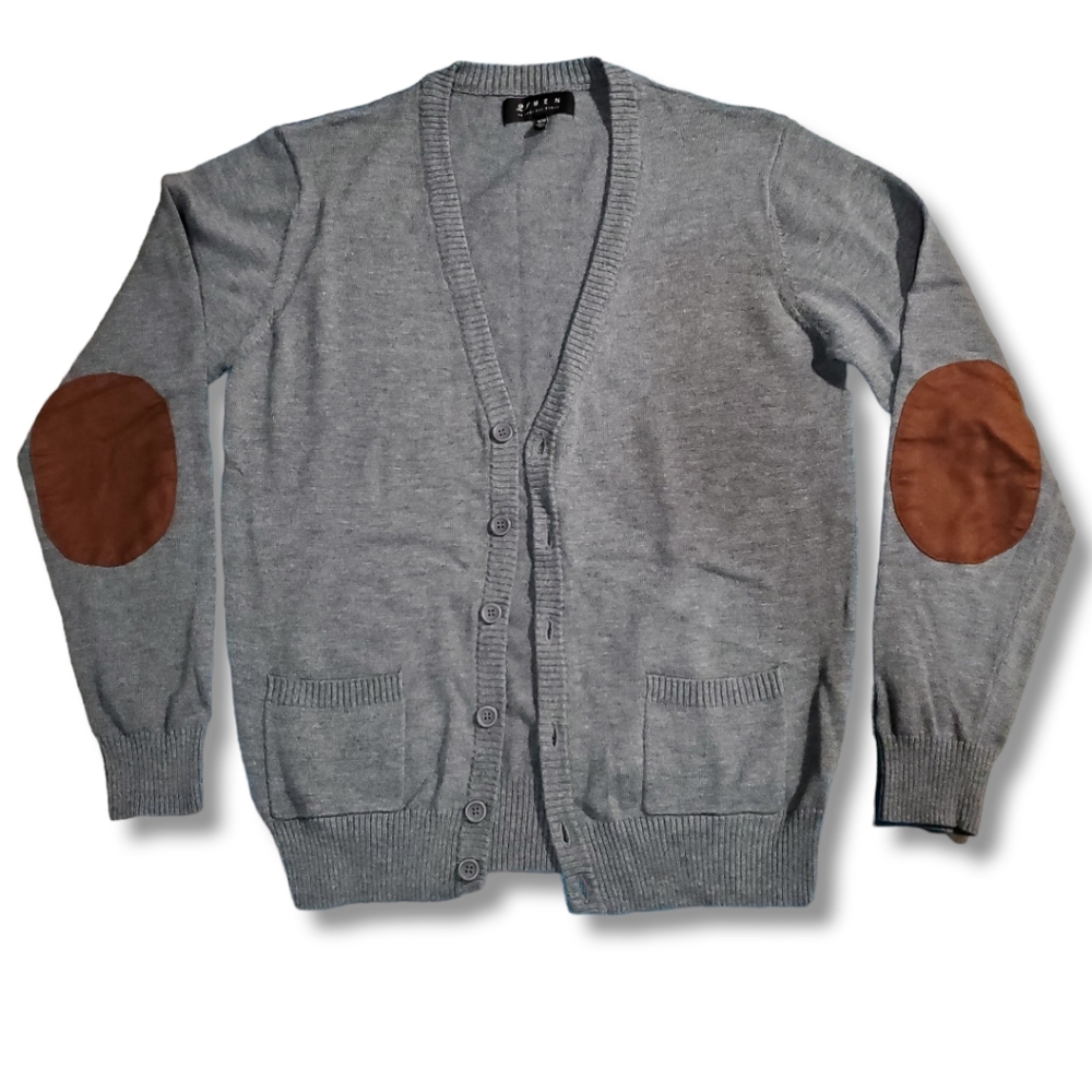 21 Men Cardigan Sweater Grey Size M